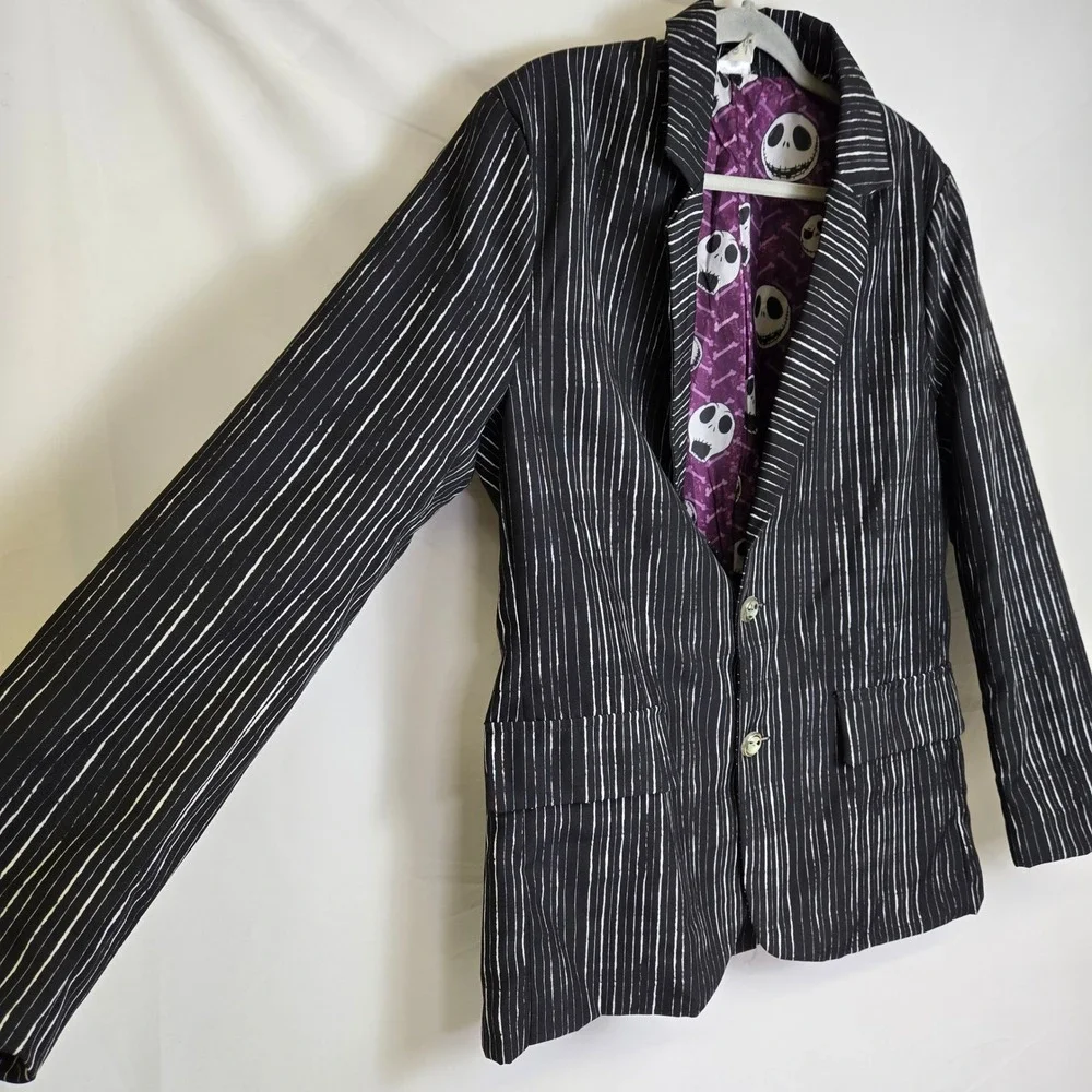 Nightmare Before Christmas Jack Skellington Pinstriped Blazer Spirit Costume Med